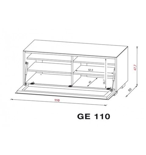 MUNARI GE110BI MOBILE PORTA TV FINO A 42 POLLICI BIANCO MADE IN ITALY