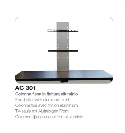 MUNARI AC301 COLONNA FISSA CON FRONTALE ALLUMINIO CON ALLOGGIAMENTO CAVI