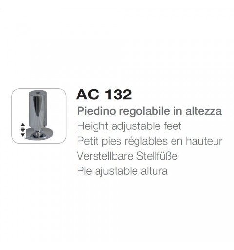 MUNARI AC132-6 KIT PIEDINI REGOLABINI IN ALTEZZA PER MT150