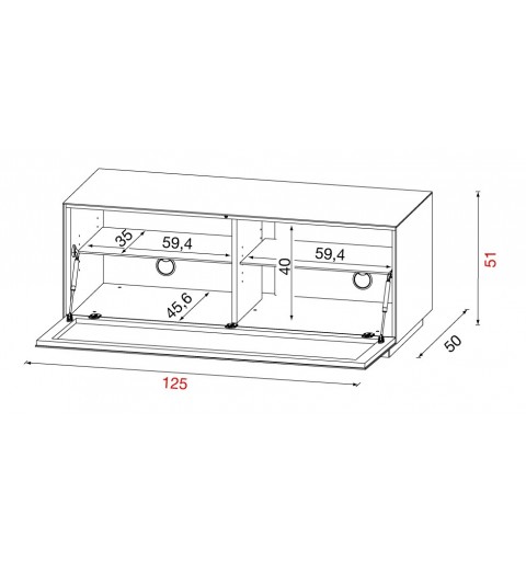 MUNARI RA125BI-BI + MI310 MUNARI RAINBOW RA125BI-BI + MI096 MOBILE PORTA TV FINO A 50