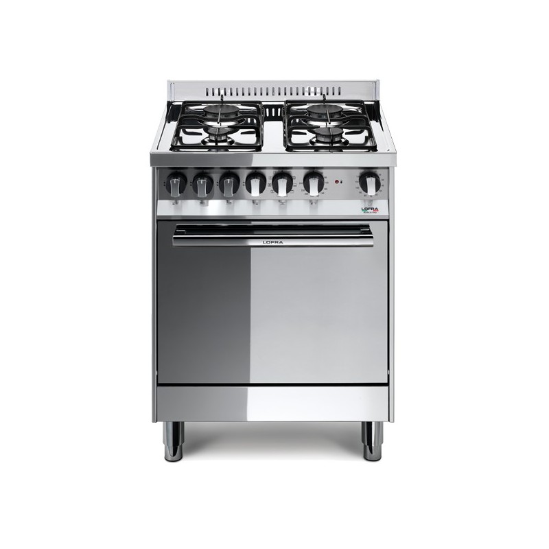 Lofra M65Mf 60X50 Cucina Con Piano In Acciaio Lucidato A