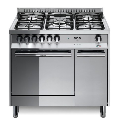 Lofra Mt96Mf/C 90X60 Cucina Con Piano In Acciaio Lucidato A