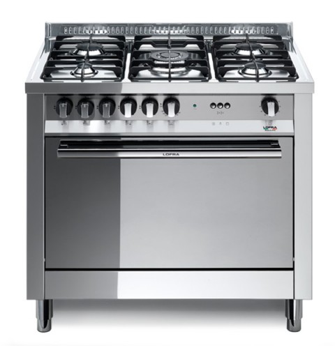 Lofra Mg96Gv/C 90X60 Cucina Con Piano In Acciaio Lucidato A