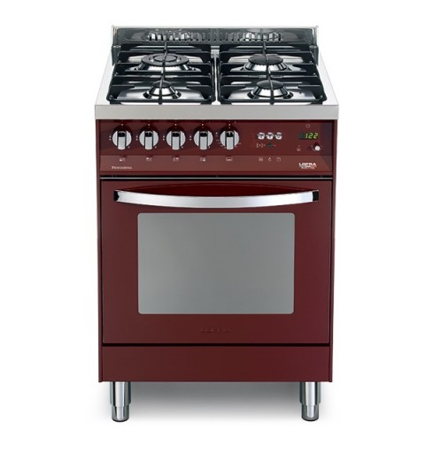 Lofra Pr66Gvt/C Rosso Burgundy 60X60 Cucina Colorata Con Piano