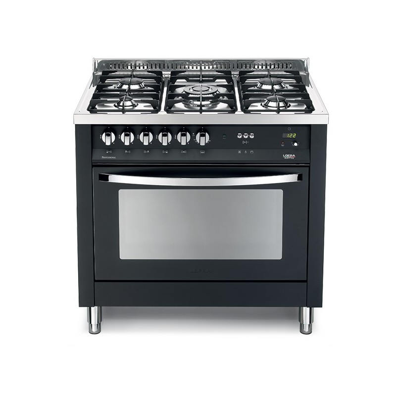 Lofra Pnmg96Gvt/C Nero Matt 90X60 Cucina Colorata Con Piano In