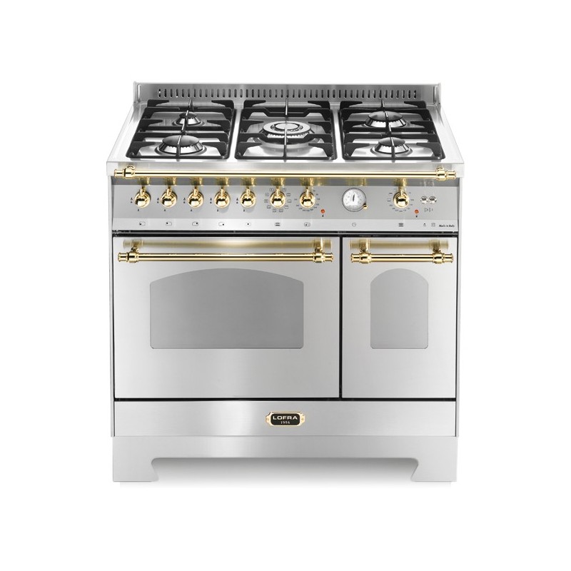 Lofra Rsd96Mfte/Ci Inox 90X60 Cucina Con Piano In Acciaio