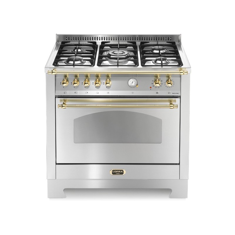 Lofra Rsg96Mft/Ci Inox 90X60 Cucina Con Piano In Acciaio