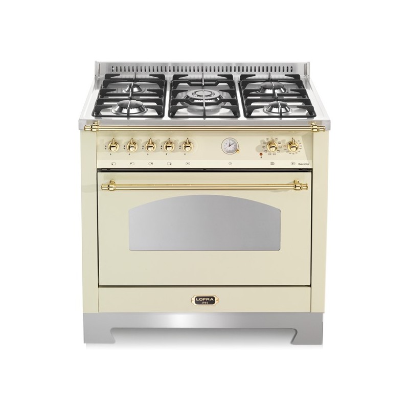 Lofra RBIG96MFTE/CI Freestanding Gas A Beige,Stainless steel