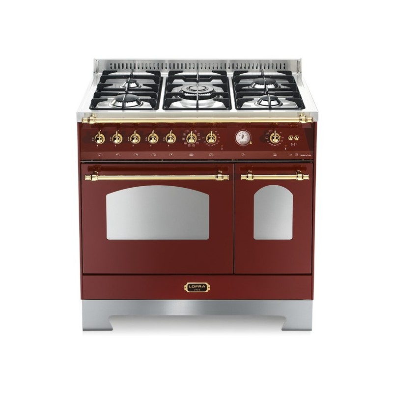 LOFRA RRD96MFTE/CI Rosso Burgundy 90X60 CUCINA CON PIANO IN