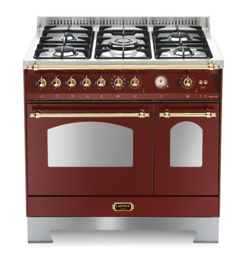 LOFRA RRD96MFTE/CI Rosso Burgundy 90X60 CUCINA CON PIANO IN