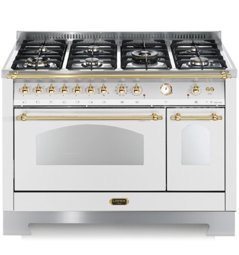 Lofra Rbpd126Mft+E /2Aeo Bianco Perla 120X60 Cucina Con Piano
