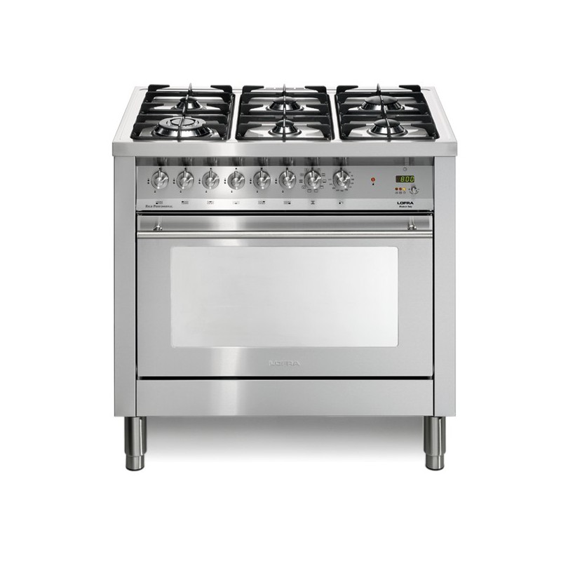 Lofra Pg96Mft/Cisf 90X60 Cucina Con Piano In Acciaio Satinato