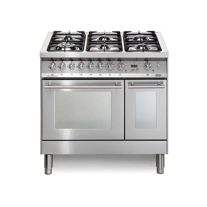 Lofra Pd96Mfte/Cisf 90X60 Cucina Con Piano In Acciaio Satinato