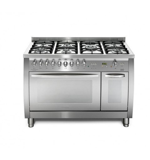 LOFRA CSD126GV+E /2Ci 120X60 CUCINA CURVA CON PIANO IN ACCIAIO SATINATO - 7 FUOCHI A GAS DI CUI 1 TRIPLA CORONA E 1 DUAL - DOPP