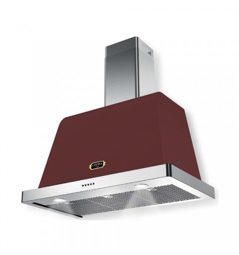 LOFRA Dolce Vita rosso CAPPA DA CUCINA 90 CM ROSSO BURGUNDY - MOTORE TANGENZIALE A 3 VELOCIT+ - 220-240 VOLT/50 HZ - ILLUMINAZI