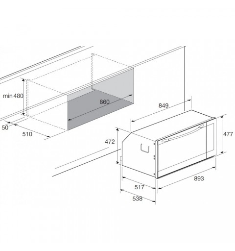 LOFRA FYS99EE Onyx 90 FORNO ELETTRICO MULTIFUNZIONE DA 90 CM CON FINITURA IN VETRO E ACCIAIO - 9 FUNZIONI - GRILL ELETTRICO - P