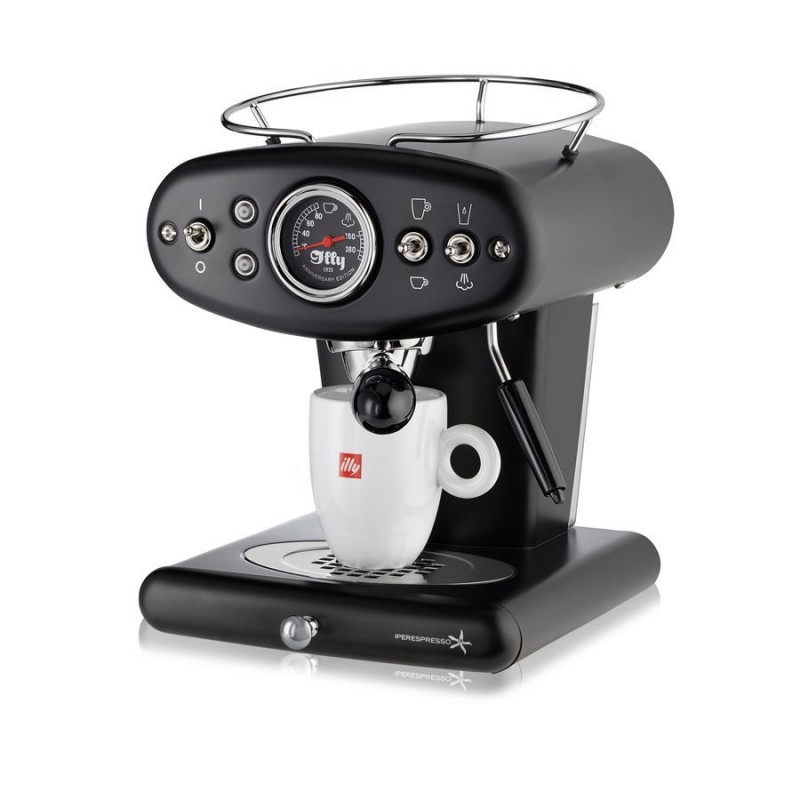 ILLY MACCHINA DEL CAFFE CAPSULE IPERESPRESSO HOME X1 NERO ANNIVERSARY E&C