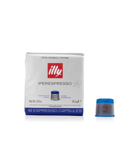 ILLY CAPSULE CAPSULE IPERESPRESSO HOME CAPSULE ESPRESSO LUNGO (BLU) CONF DA 18