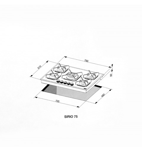 Lofra HGN7E0 built-in Gas Black