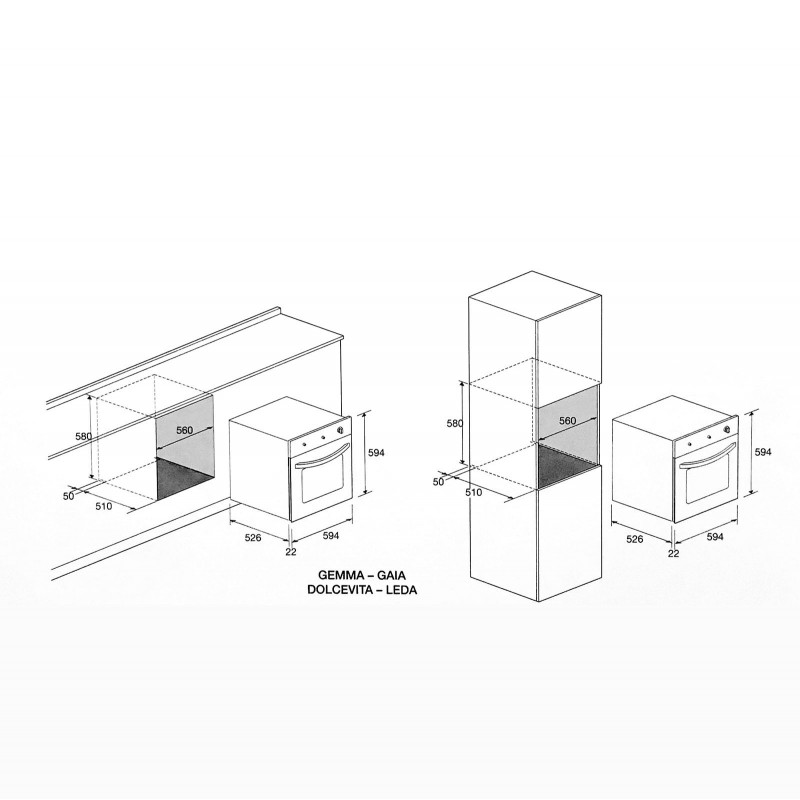 Lofra FRS69EE Four électrique 66L A Acier inoxydable