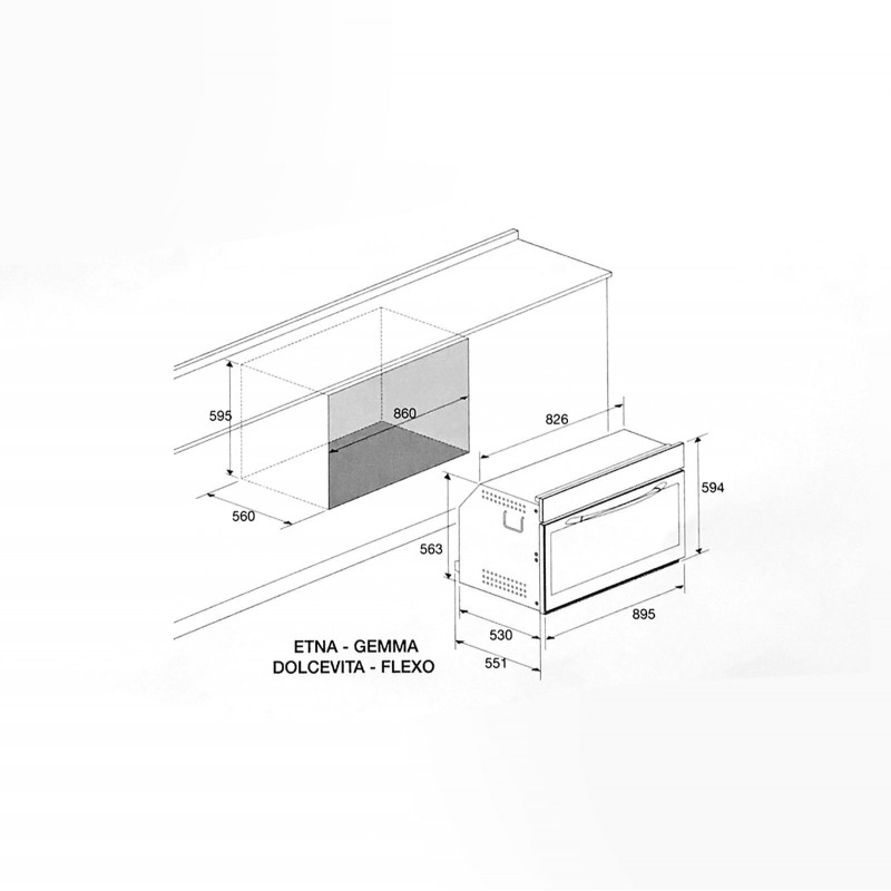 Lofra FQS9TEE four électrique 105L 4300W A Acier inoxydable
