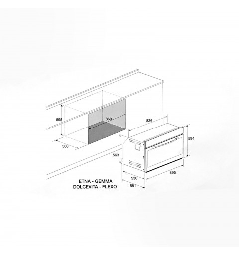 Lofra FQS9TEE four électrique 105L 4300W A Acier inoxydable
