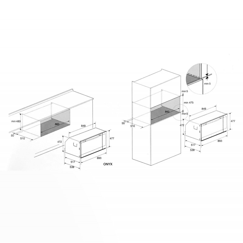 Lofra FYS99EE Elektrischer Ofen 89l 4300W A Edelstahl Backofen