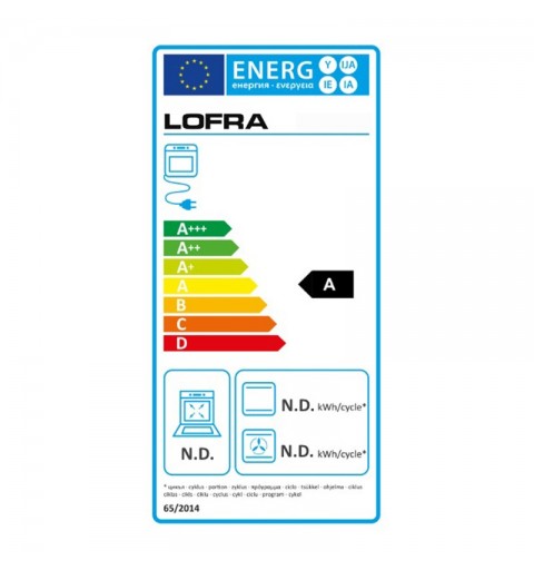 Lofra C66MF/C Autonome Cuisinière à gaz A-15% Acier inoxydable