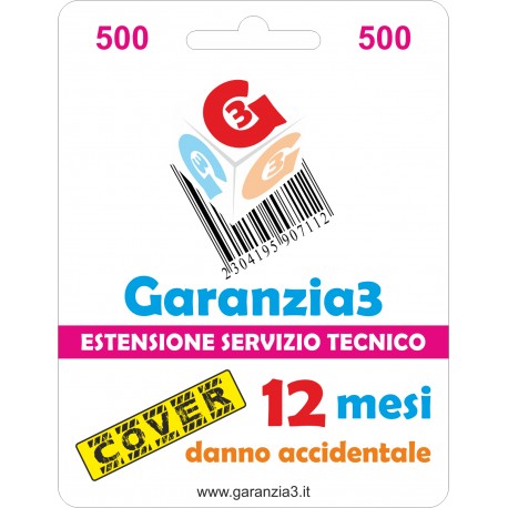 GARANZIA3 GECIT500 ESTENSIONE GARANZIA 3 ANNI PER DANNO ACCIDENTALE / MASSIMALE