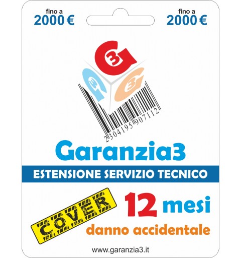 GARANZIA3 GECIT2000 ESTENSIONE GARANZIA 3 ANNI PER DANNO ACCIDENTALE / MASSIMALE