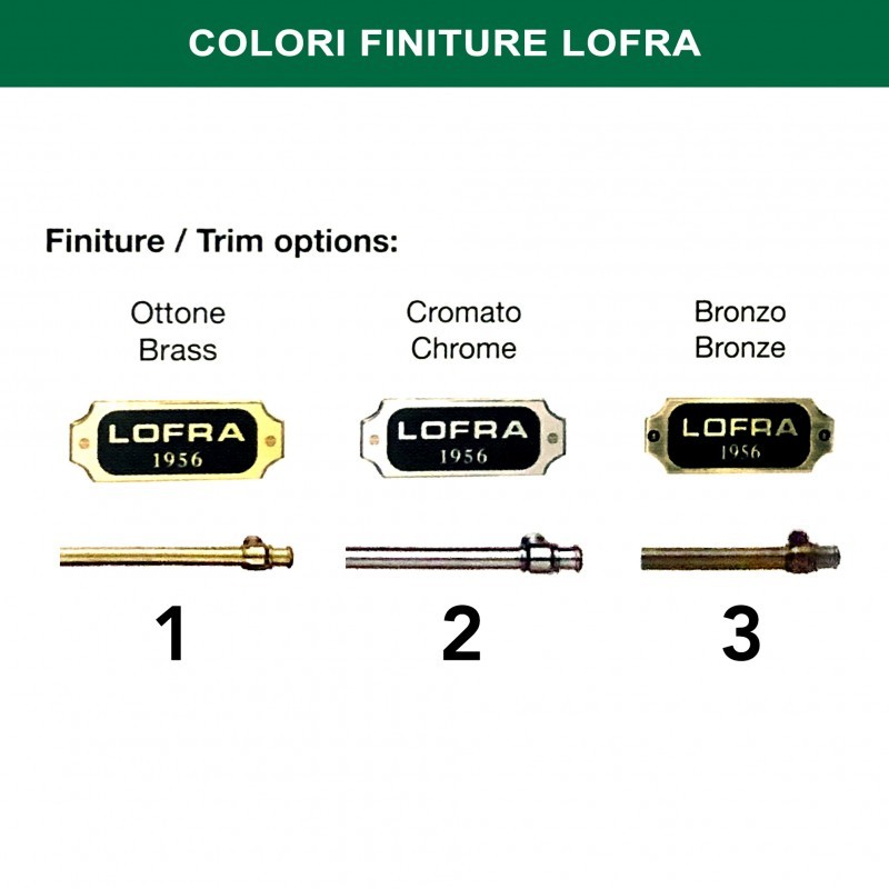 LOFRA YRNM66T Macchina Caffe Incasso Automatica 2,5L Grani, 60x45 cm - colore Nero Matt - finiture ottone