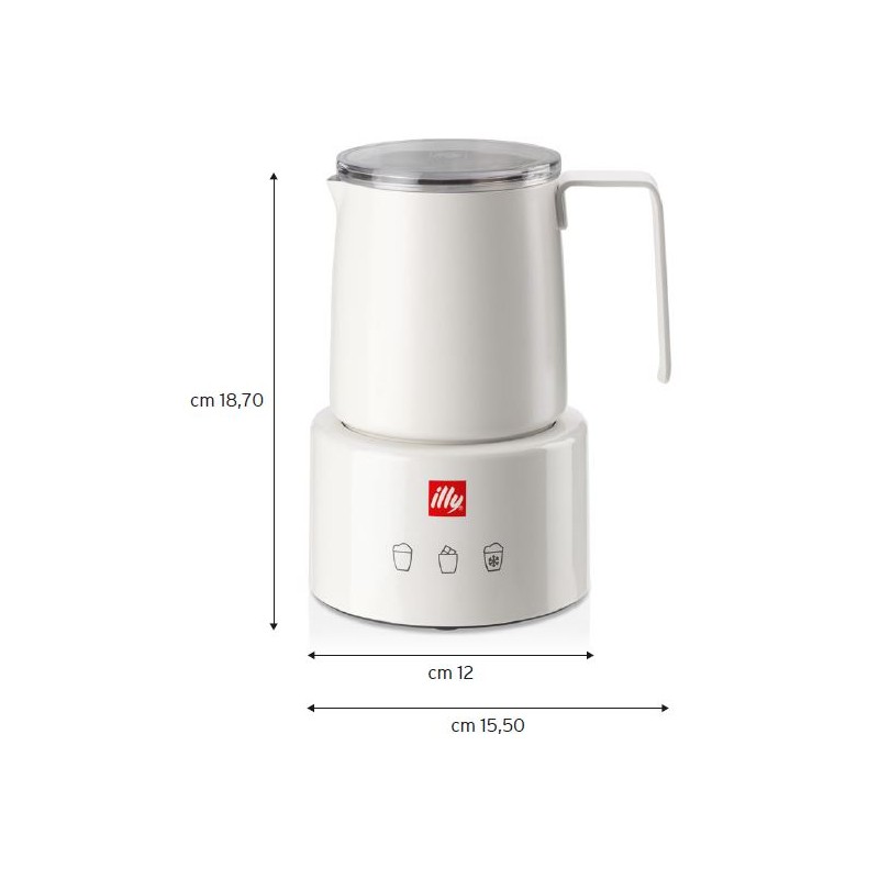 Illy Macchina Cappucinatore Montalatte Elettrico Milk Frother da 250ml cioccolata calda