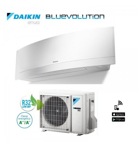 Daikin FTXJ20MW RXJ20M Emura sistema de aire acondicionado dividido Blanco 7000Btu A+++ A++ Inverter