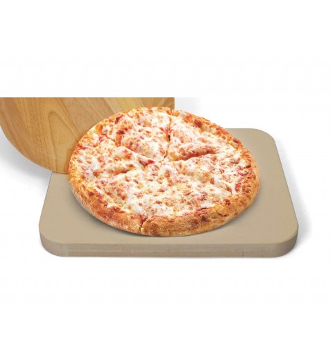 LOFRA Kit Pietra refrattaria + Pala da pizza in legno per cottura pizza - cod 03011277 - 03011278