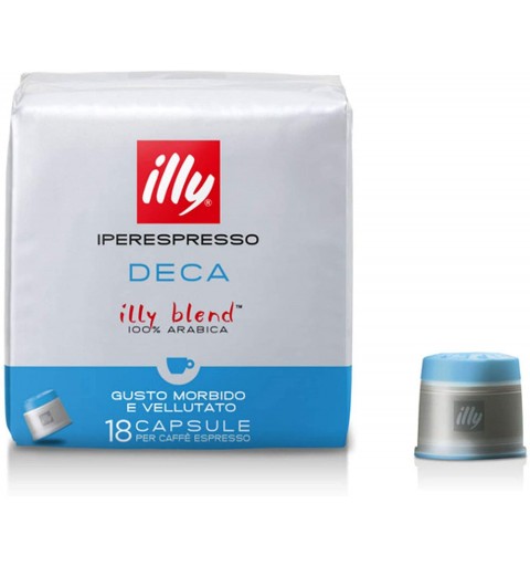 ILLY CAPSULE IPERESPRESSO HOME CAPSULE TOSTATURA DECAFFEINATO (AZZURRA) CONF DA 18