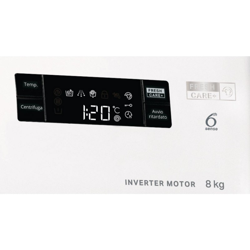 Whirlpool FFS P8 IT lavadora Carga frontal 8 kg 1200 RPM C Blanco