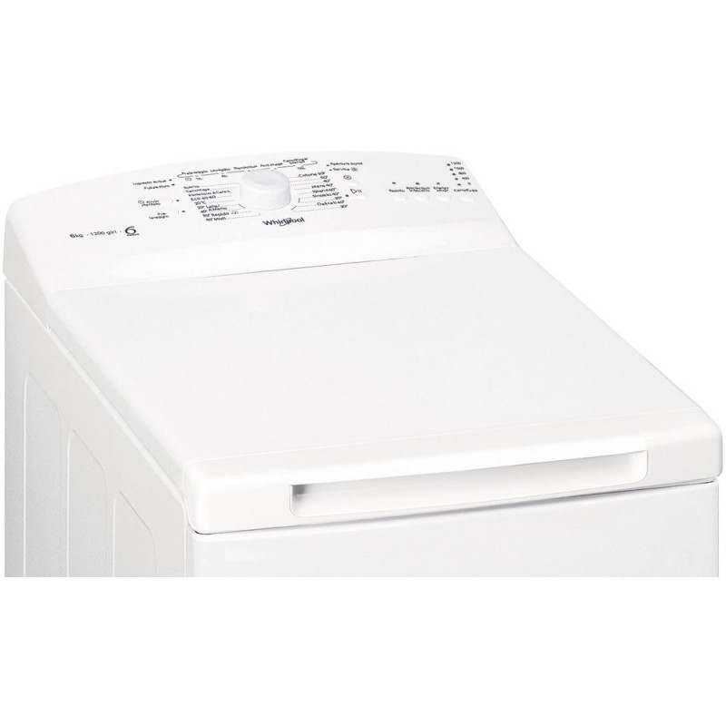 Whirlpool TDLR 6230L IT N lavadora Carga superior 6 kg 1200 RPM D Blanco