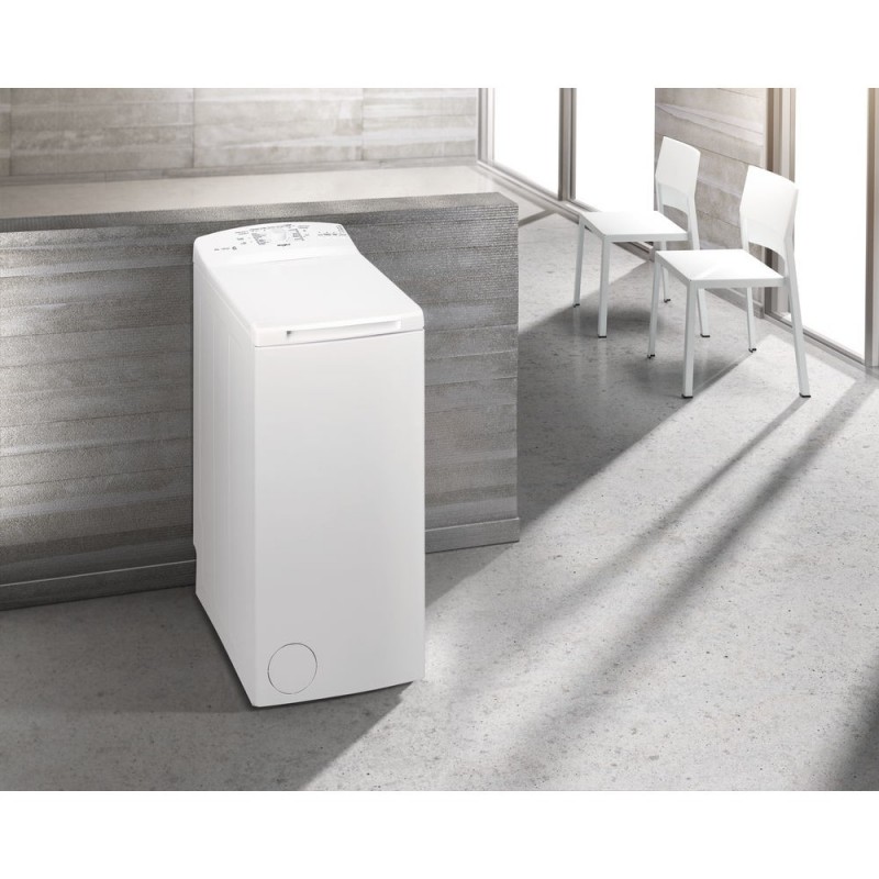 Whirlpool TDLR 6230L IT N machine à laver Charge par dessus 6 kg 1200 tr min D Blanc