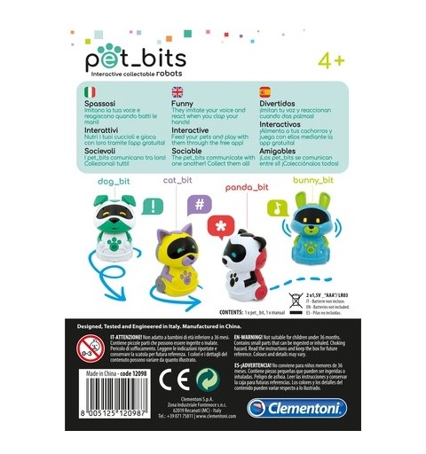 Clementoni Bunny Bit interactive toy