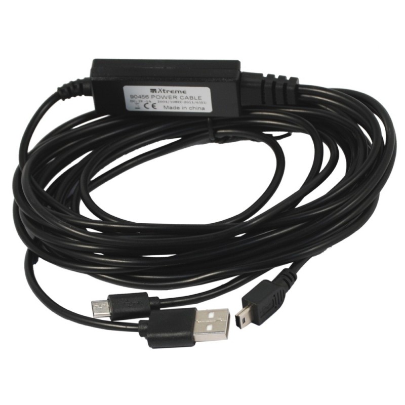 Xtreme 90456 USB cable 3.5 m USB 2.0 USB A 2 x Micro-USB B Black