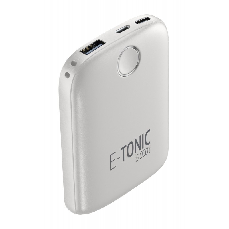 Cellularline E-Tonic Akkuladegerät 5000 mAh Weiß