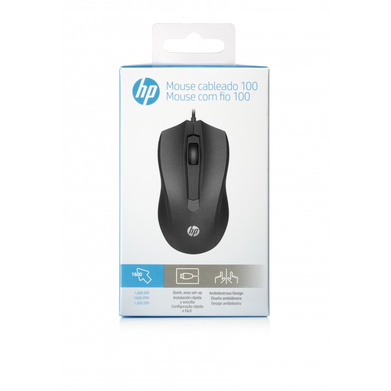 HP Mouse cablato 100 Wired