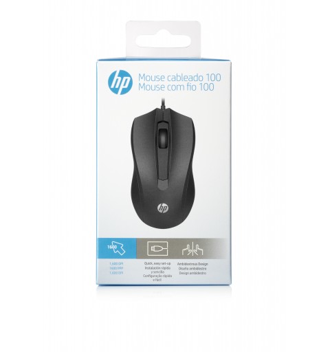HP Mouse cablato 100 Wired