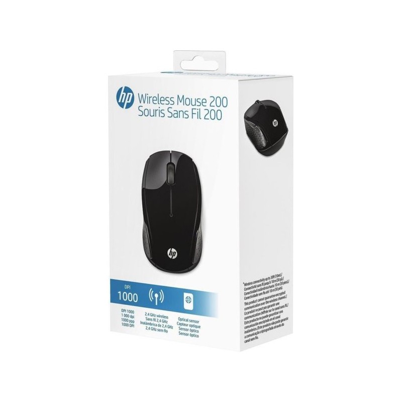 HP 200 mouse Ambidestro RF Wireless Ottico 1000 DPI