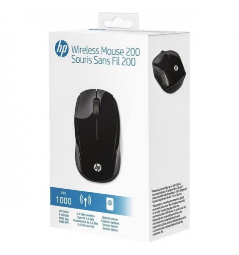 HP 200 mouse Ambidestro RF Wireless Ottico 1000 DPI