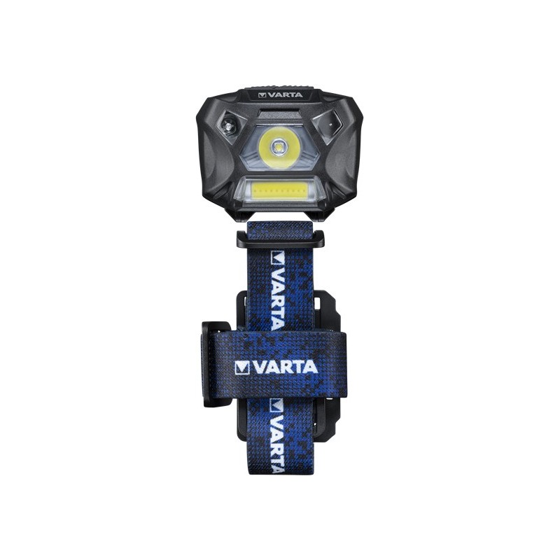 Varta WORK FLEX MOTION SENSOR H20 Black, Blue Headband flashlight LED