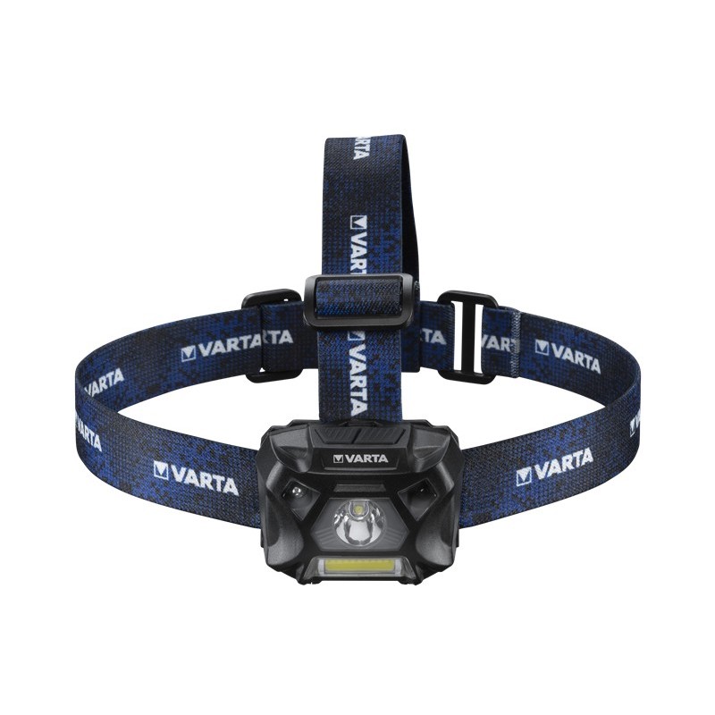 Varta WORK FLEX MOTION SENSOR H20 Schwarz, Blau Stirnband-Taschenlampe LED