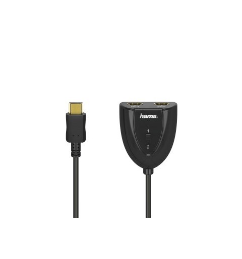 Hama 00205161 HDMI-Kabel HDMI Typ A (Standard) 2 x HDMI Type A (Standard) Schwarz