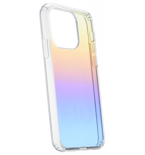 Cellularline Prisma - iPhone 13 Pro Custodia semi-trasparente con effetto iridescente Trasparente