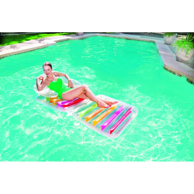 Bestway 43023 flotador para piscina y playa Multicolor Vinilo Tumbonas flotante
